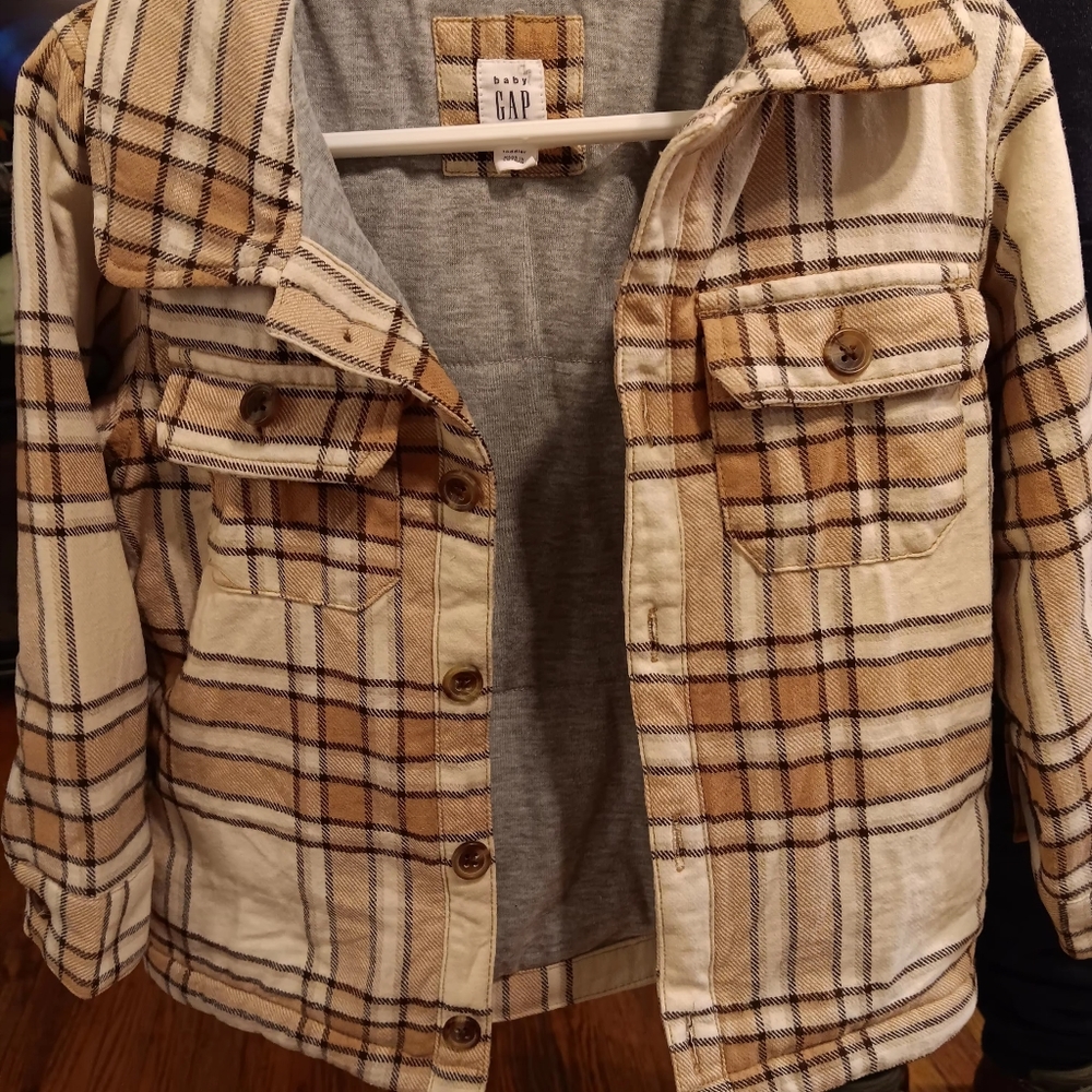Toddler boys flannel Gap shirt